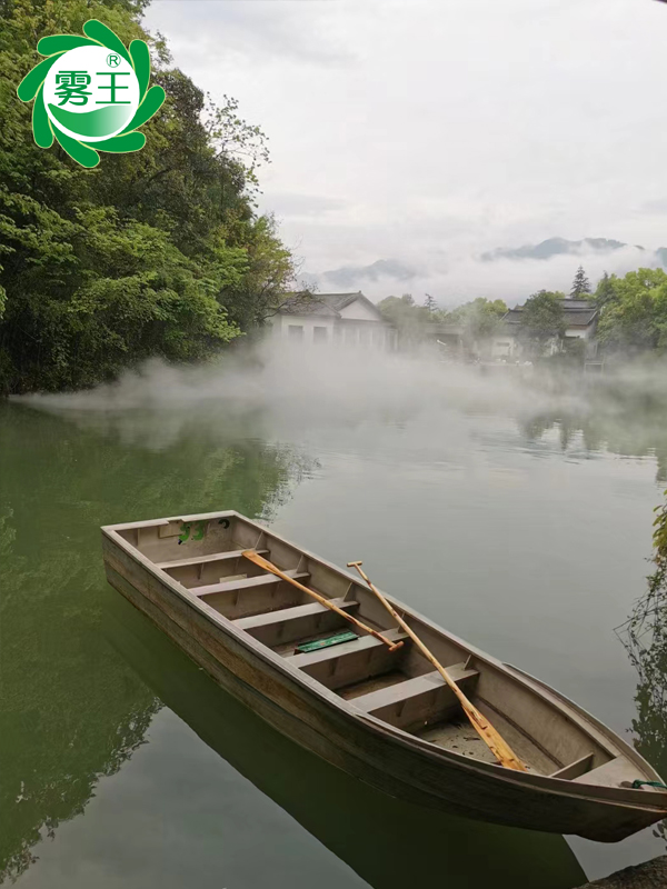 通天河景区湖面“蓝狮在线”雾森景观系统—以雾为魂、与水相伴